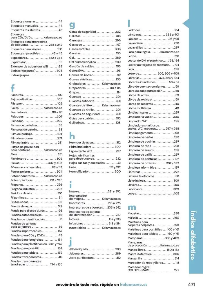 Catálogo de Staples Kalamazoo Catálogo General 9 de enero al 30 de septiembre 2025 - Página 431