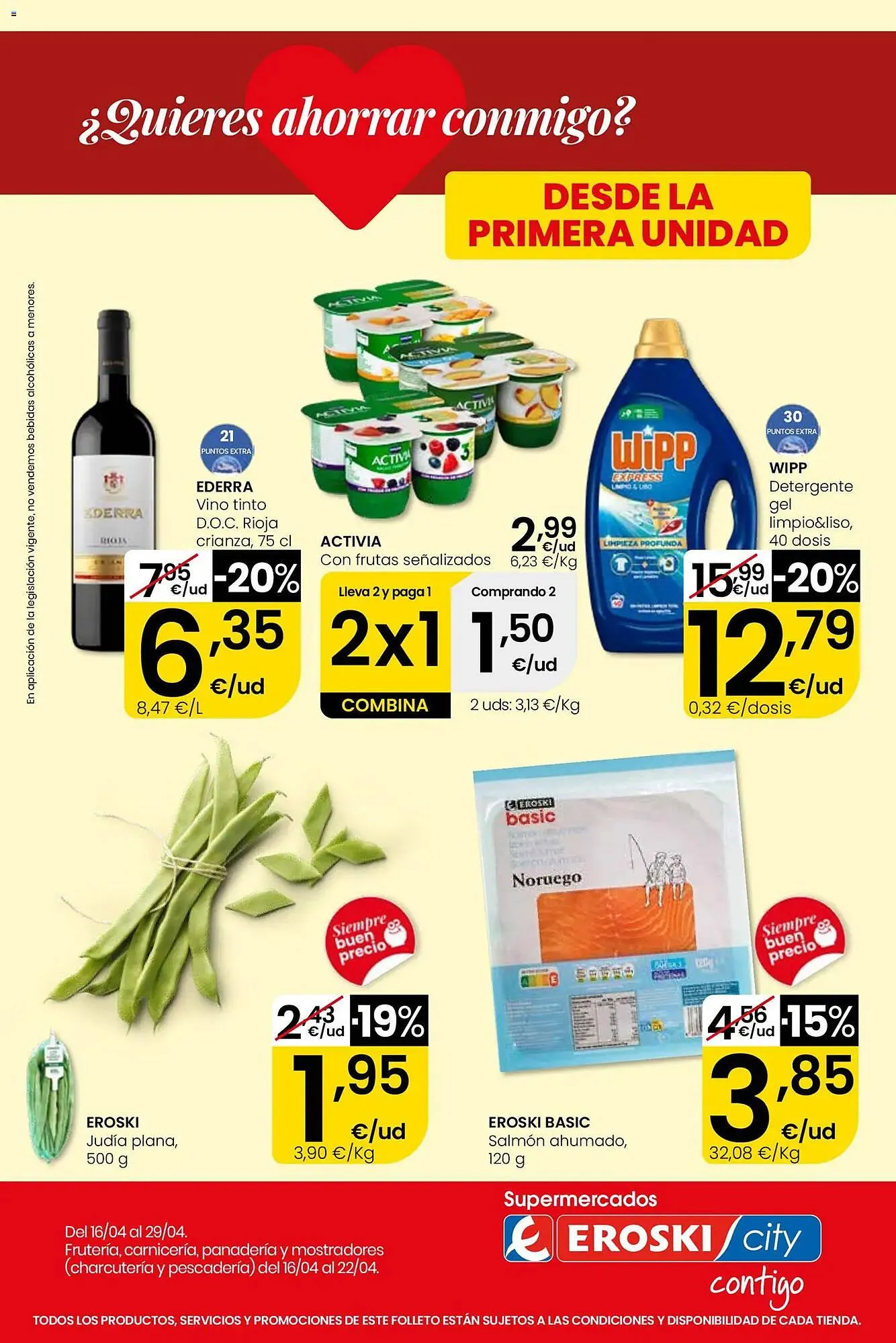 Catálogo de Folleto Eroski 16 de abril al 29 de abril 2026 - Página 1