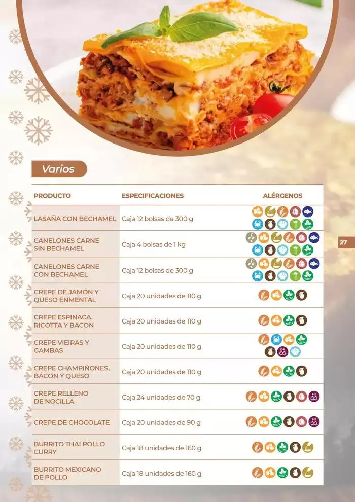 Catálogo de Catálogo de productos congelados 7 de octubre al 31 de diciembre 2024 - Página 27