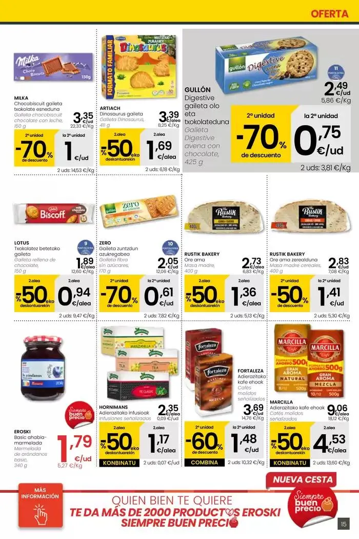 Catálogo de AUKERA OFERTA SUPERMERKATUAK EROSKI  10 de abril al 29 de abril 2025 - Página 15
