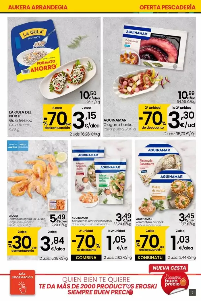 Catálogo de AUKERA OFERTA SUPERMERKATUAK EROSKI  10 de abril al 29 de abril 2025 - Página 7