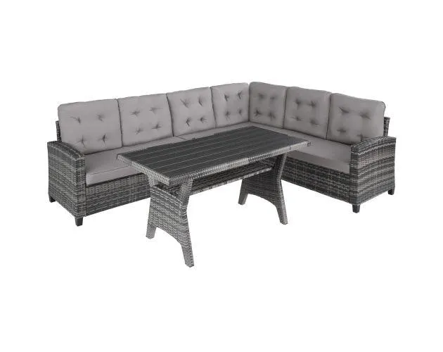 Conjunto de ratán catania, gris