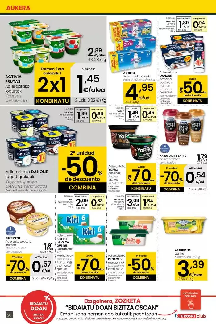 Catálogo de AUKERA OFERTA EROSKI CENTER 10 de abril al 29 de abril 2025 - Página 20