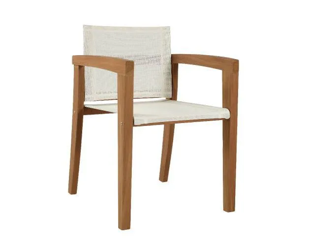 Silla de comedor color blanco.