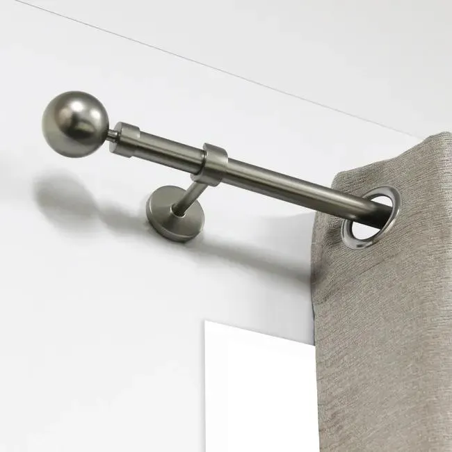 2 Soportes techo 4.6 cm D20 cromo mate INSPIRE