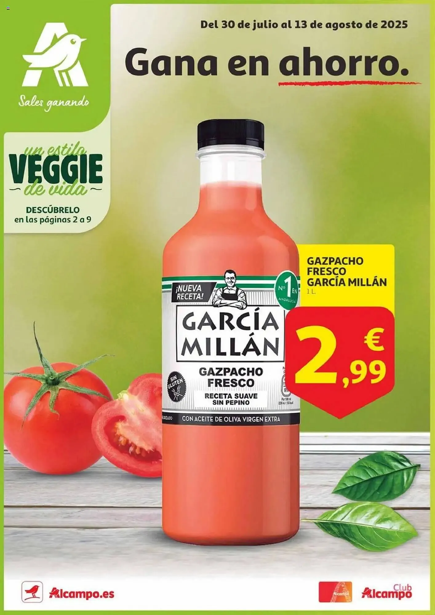 Catálogo de Folleto Alcampo 30 de julio al 13 de agosto 2025 - Página 1