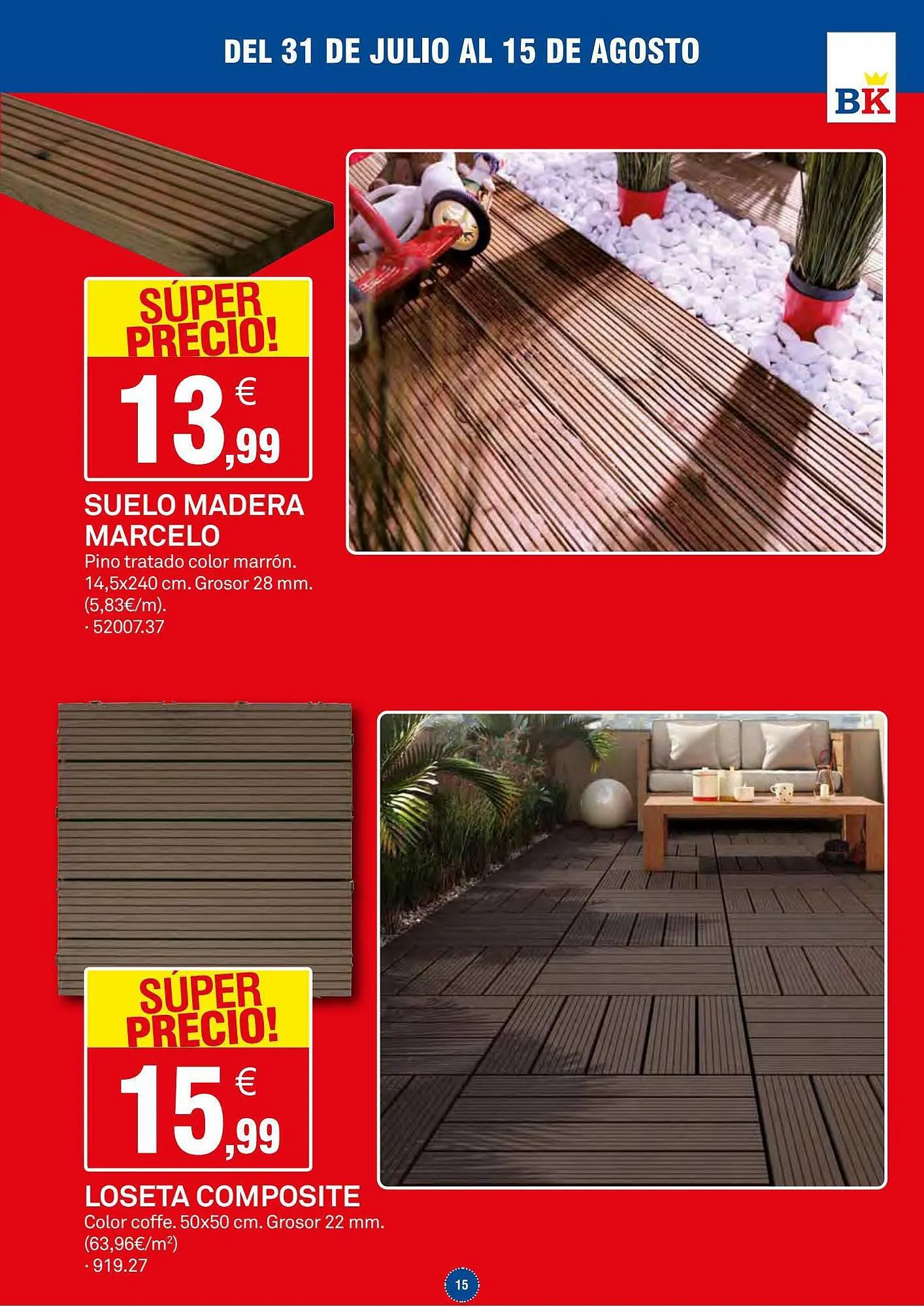 Catálogo de Folleto Bricoking 31 de julio al 3 de agosto 2023 - Página 15