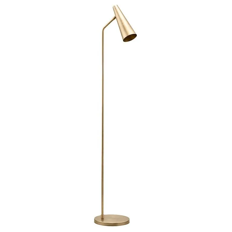 Precise floor lamp, brass