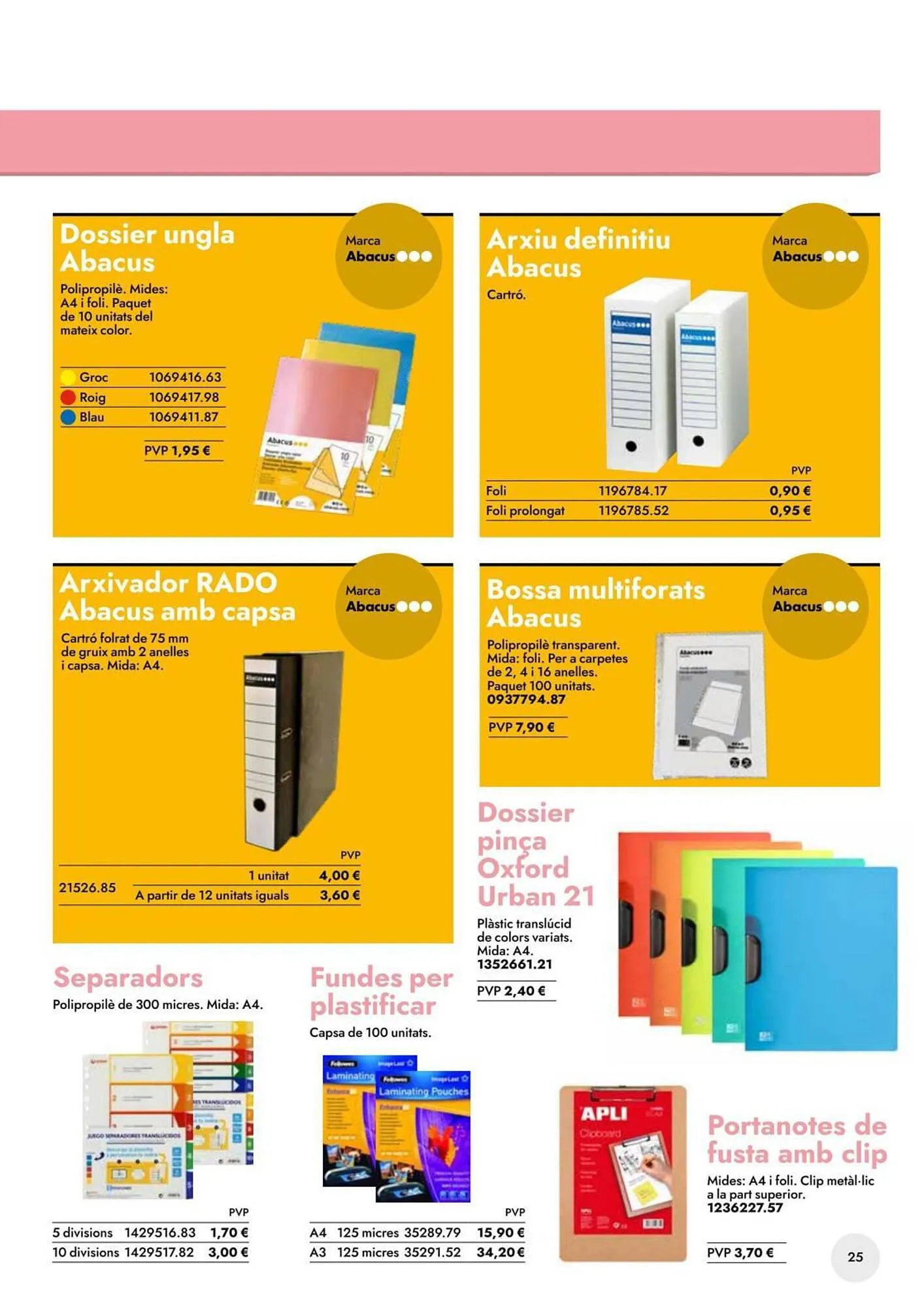 Catálogo de Folleto Abacus 19 de mayo al 30 de septiembre 2023 - Página 25