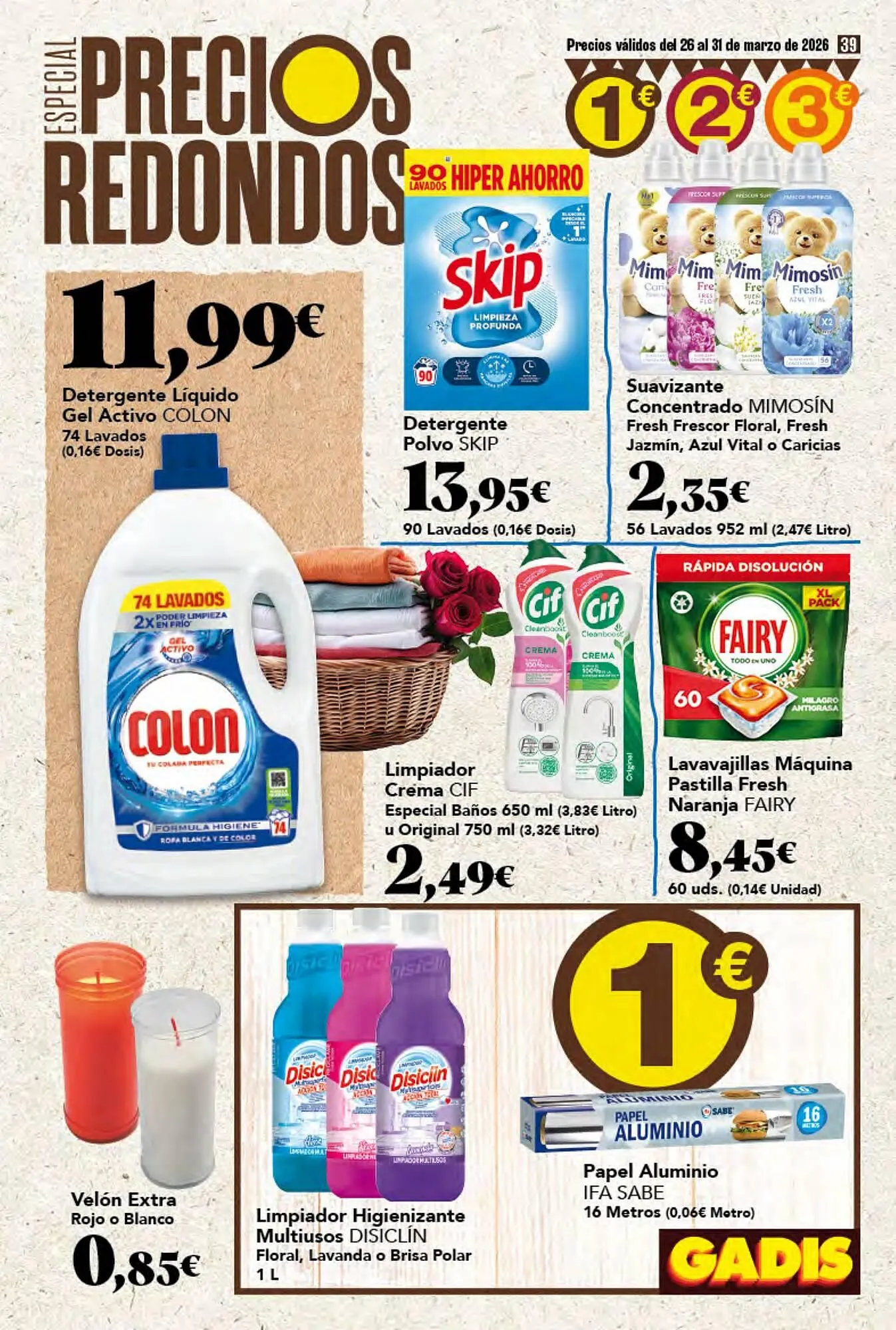 Catálogo de Folleto Gadis 26 de marzo al 31 de marzo 2026 - Página 39
