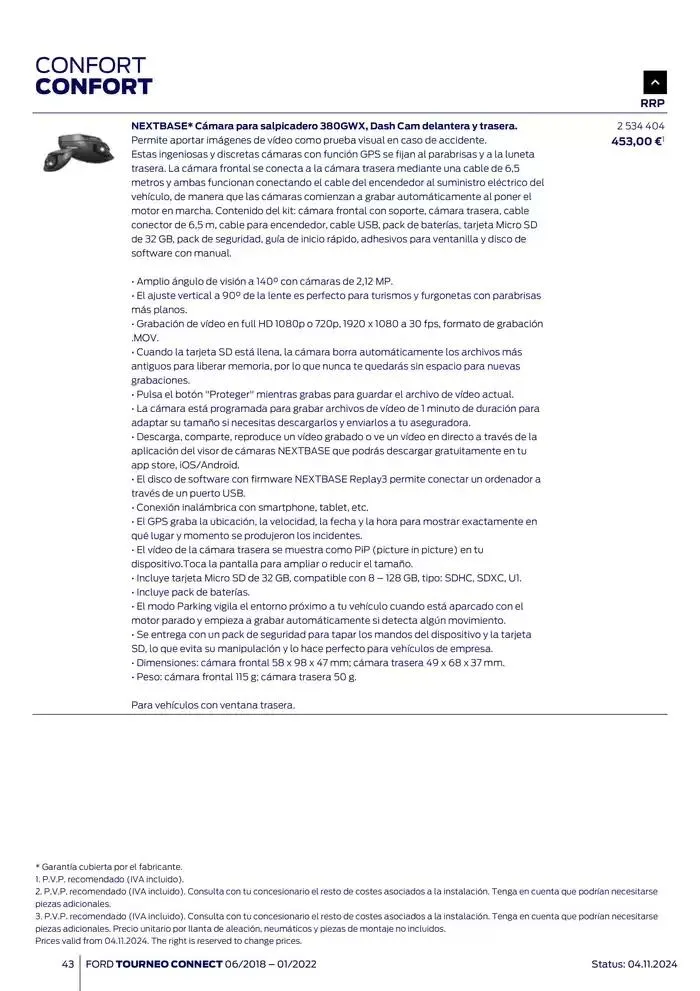 Catálogo de Ford de accesorios Tourneo Connect 13 de noviembre al 13 de noviembre 2025 - Página 43