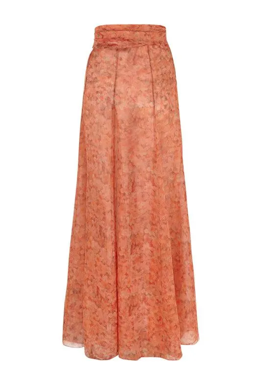 Biba, long printed skirt