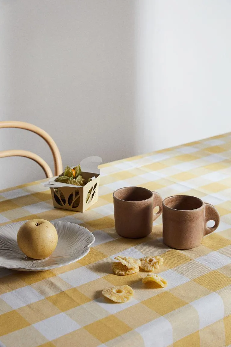 Mantel estampado de algodón