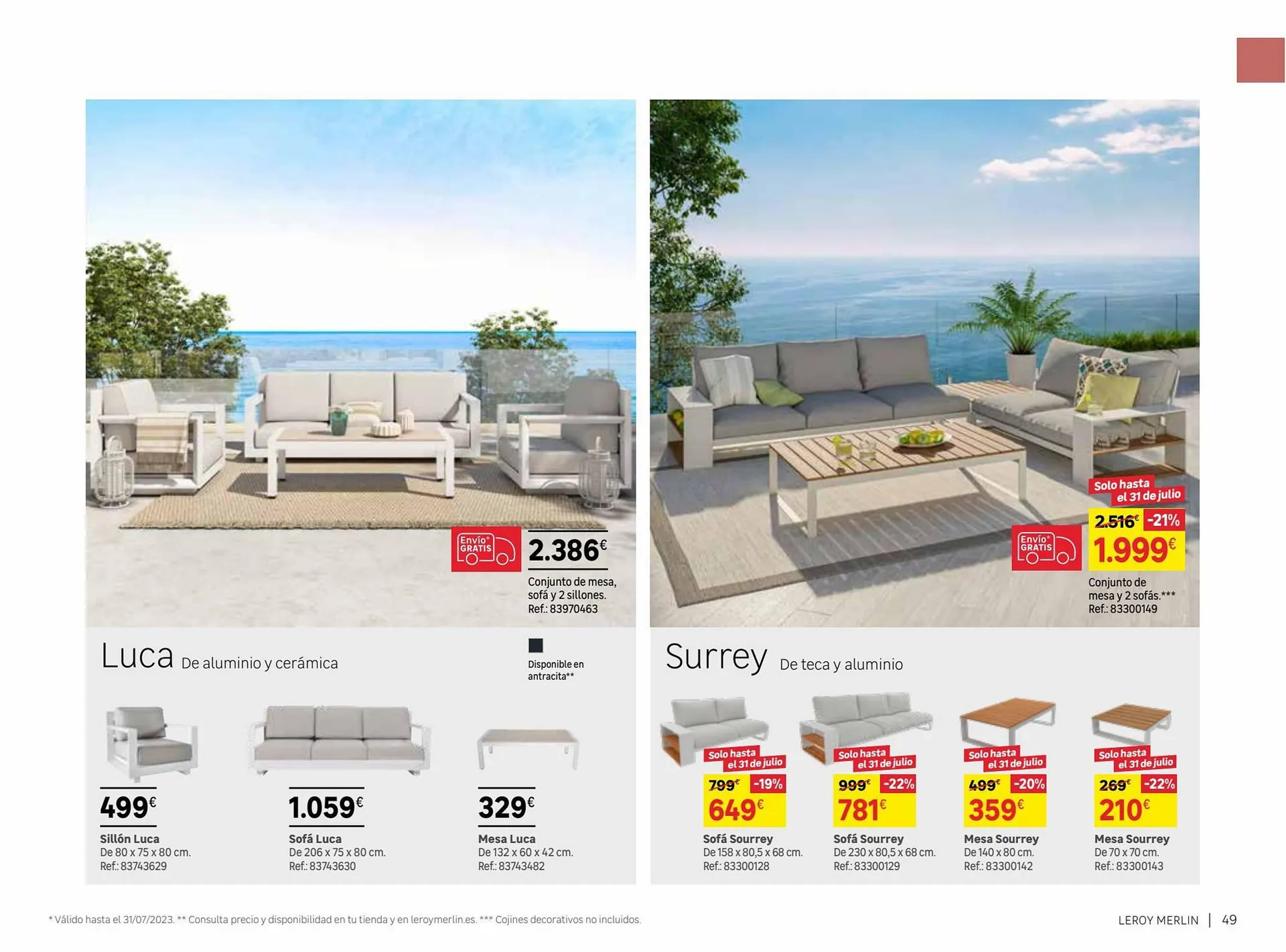 Catálogo de Folleto Leroy Merlin 9 de junio al 31 de julio 2023 - Página 49