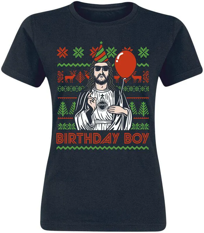 "Birthday boy" Camiseta Negro de Slogans