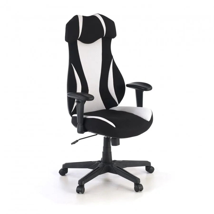 Silla Gaming Titan, diseño deportivo - Blanco