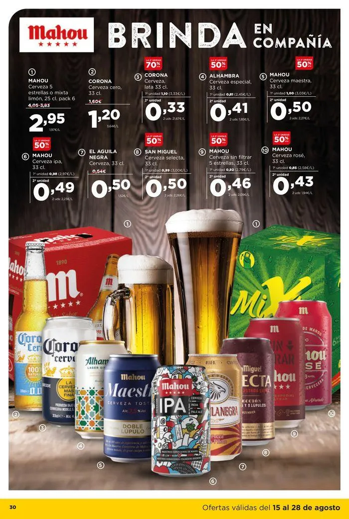 Catálogo de Catálogo Alimerka 15 de agosto al 28 de agosto 2024 - Página 30