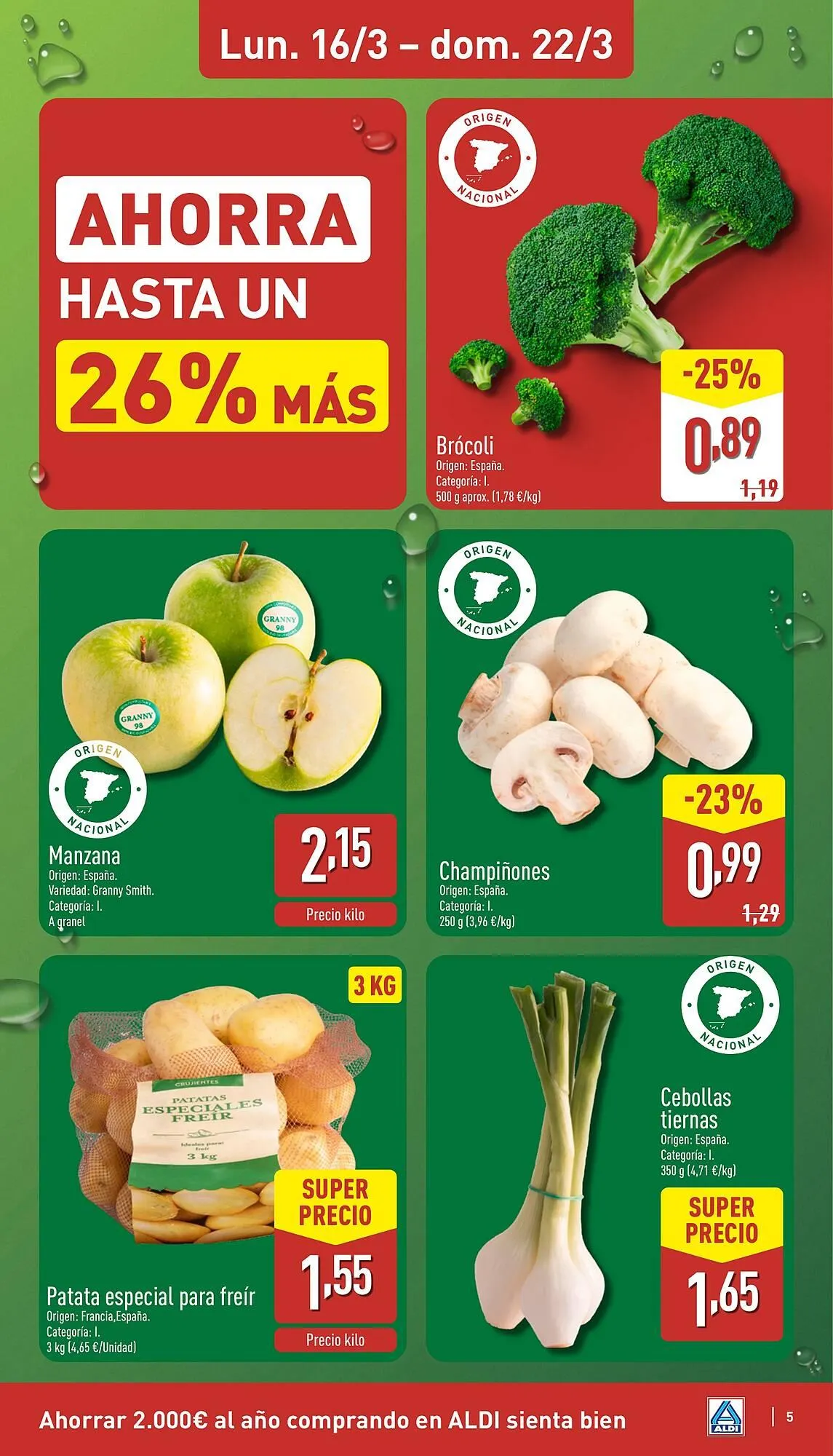 Catálogo de Folleto ALDI 16 de marzo al 22 de marzo 2026 - Página 5