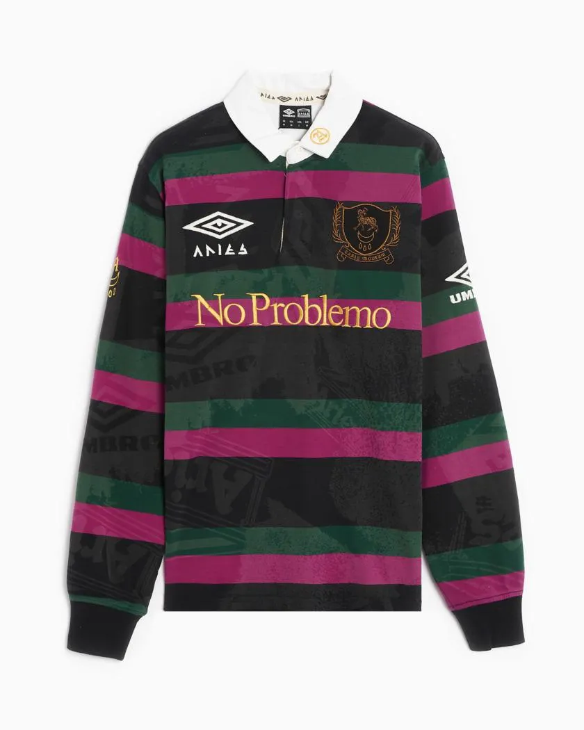 Aries x Umbro Lasered Rugby Men's Long Sleeve Polo