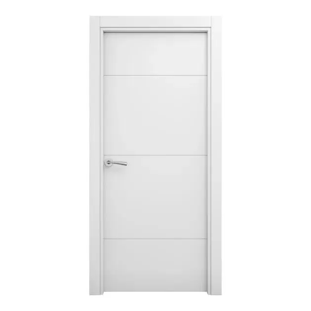 Puerta de interior maciza lacada Carys blanca 62,5cm derecha