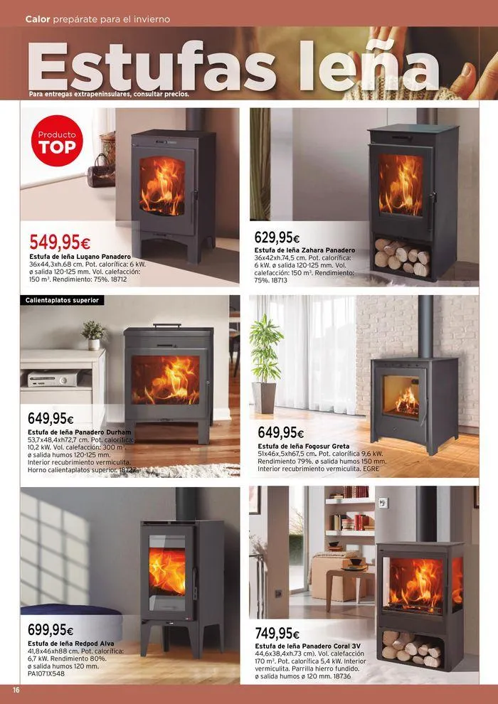 Catálogo de Calor, prepárate para el invierno! 17 de septiembre al 28 de febrero 2025 - Página 16