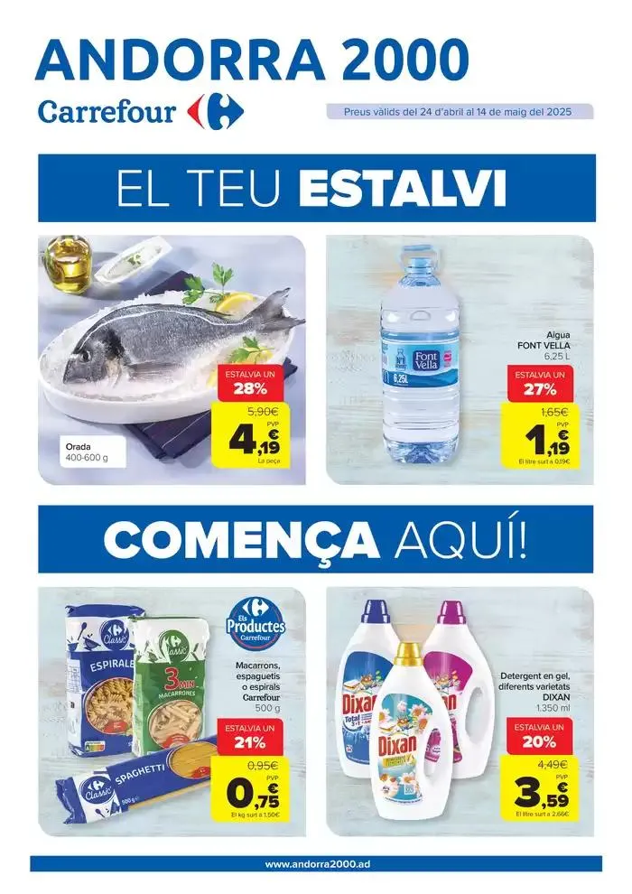 Preus vàlids del 24 d’abril al 14 de maig - 1