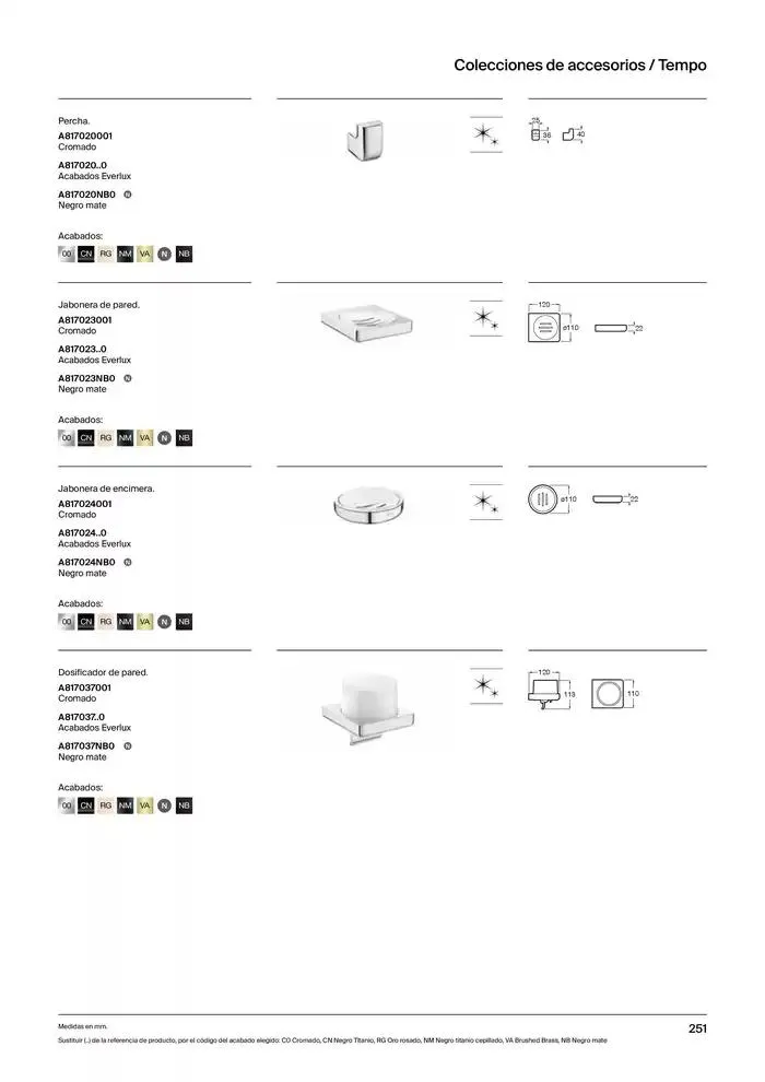 Catálogo de Colecciones de Baño, Muebles y Accesorios 9 de enero al 31 de diciembre 2025 - Página 253