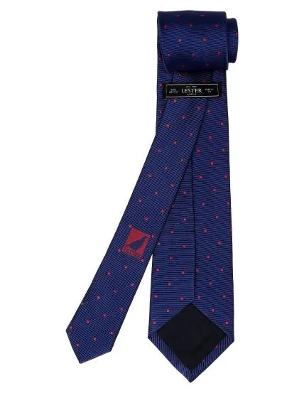 Corbata lunares Azul/rosa