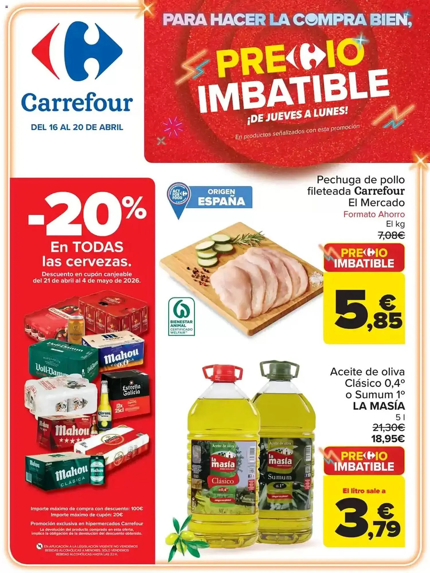 Catálogo de Folleto Carrefour 16 de abril al 20 de abril 2026 - Página 1