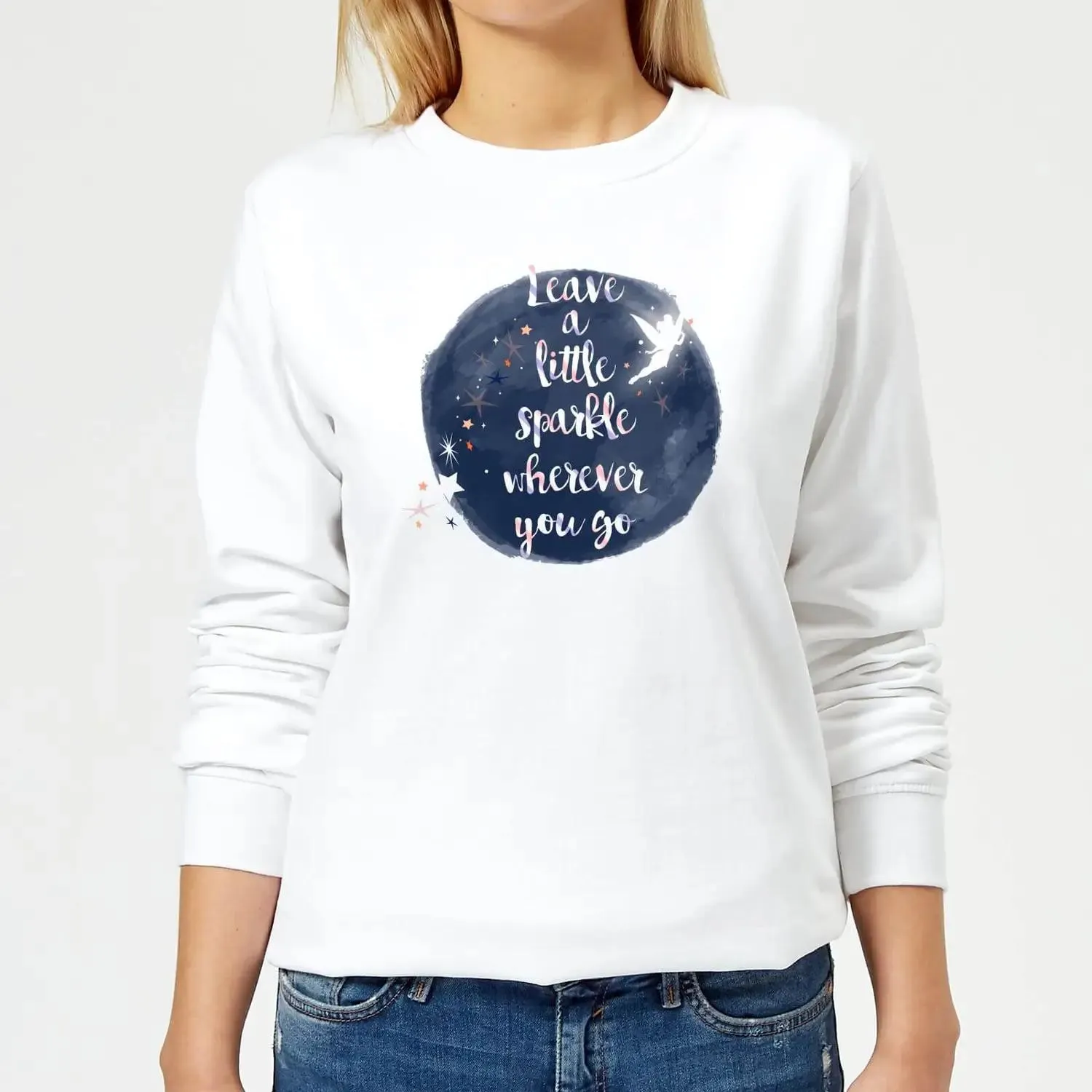 Sudadera para mujer Leave A Little Sparkle Disney - Blanco