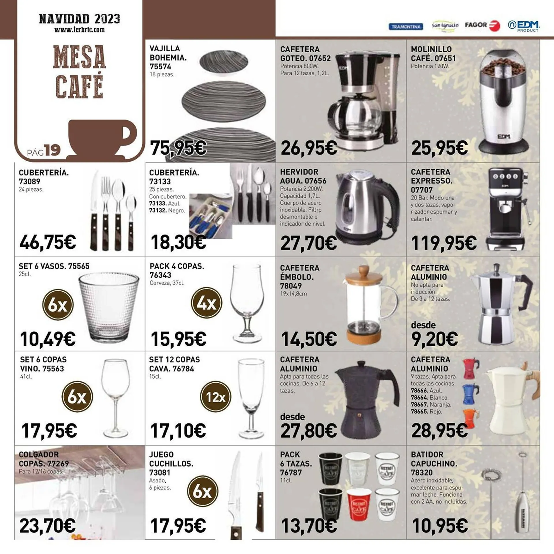 Catálogo de Folleto Ferbric 31 de octubre al 13 de enero 2024 - Página 19