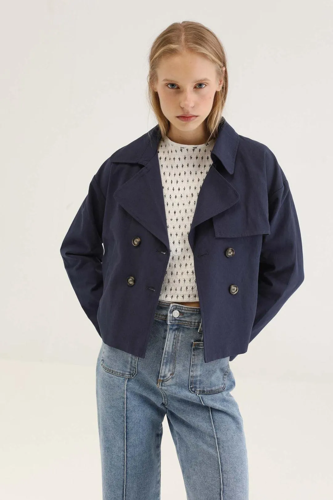 CASILDA CROPPED TRENCH COAT