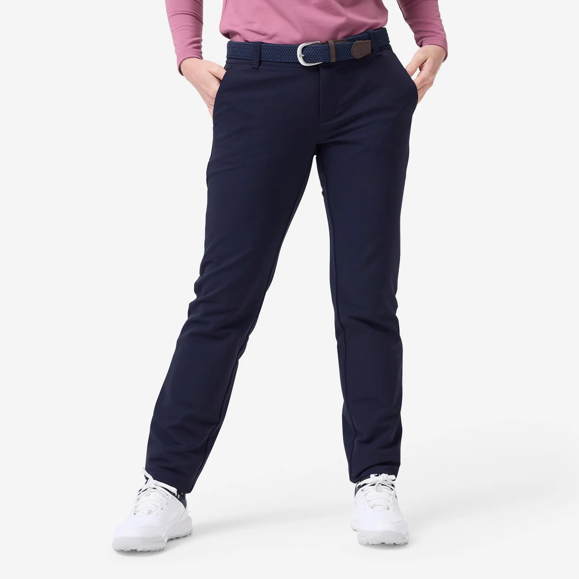 Pantalón de golf invierno Mujer - CW500 azul marino