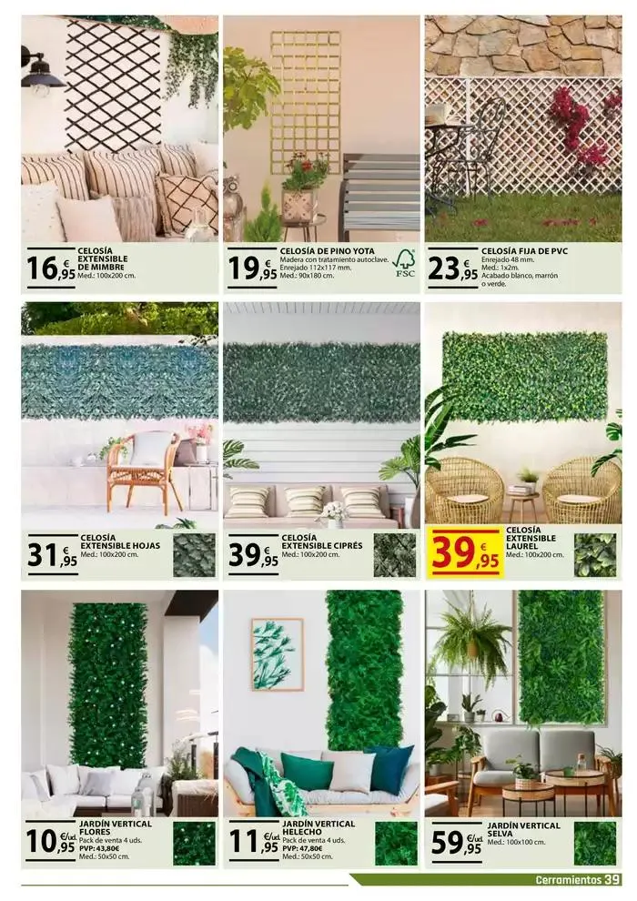 Catálogo de JARDINES Y TERRAZAS 2025 8 de mayo al 15 de julio 2025 - Página 39