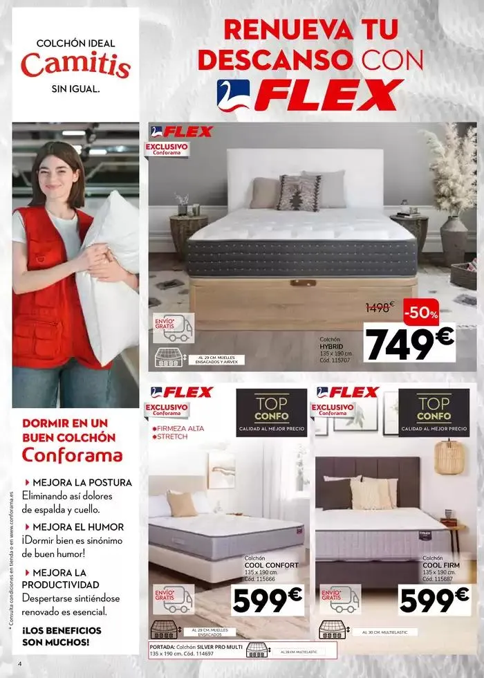 Catálogo de Hasta un 60% de descuento en descanso 2 de mayo al 28 de mayo 2025 - Página 4