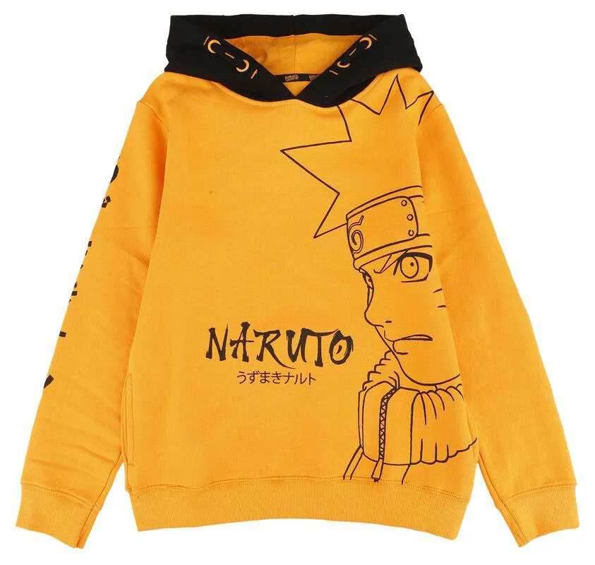 "Kids - Naruto Uzumaki" Suéter con Capucha naranja/negro de Naruto