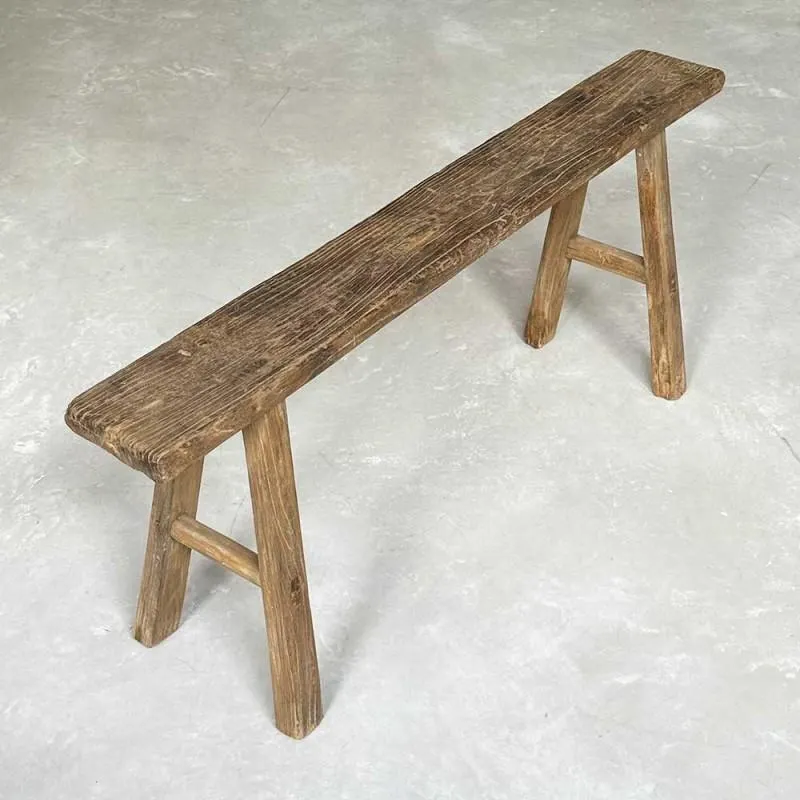 Antique Elm Bench 129cm Palo Santo