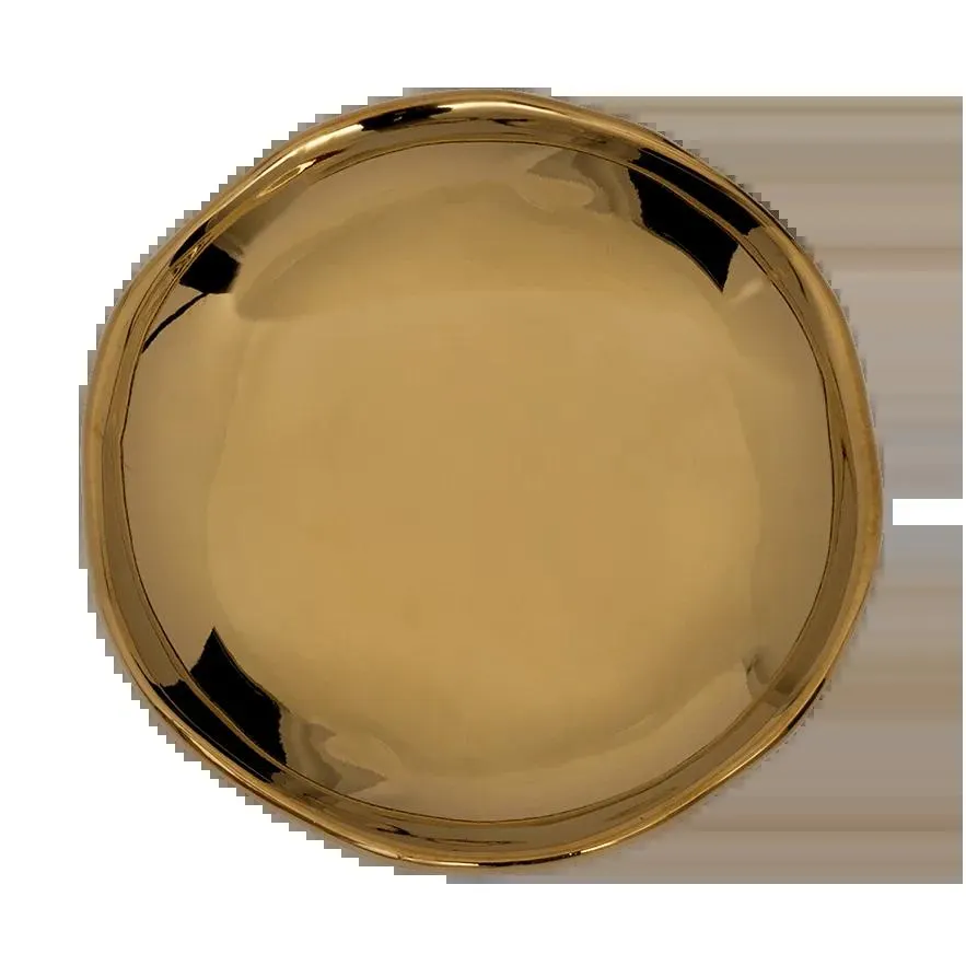 Good Morning plate small Ø9 cm Gold