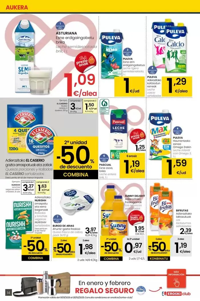 Catálogo de 2000 produktu baino gehiago, BETI PREZIO ONEAN EROSKI CENTER 30 de enero al 11 de febrero 2025 - Página 14