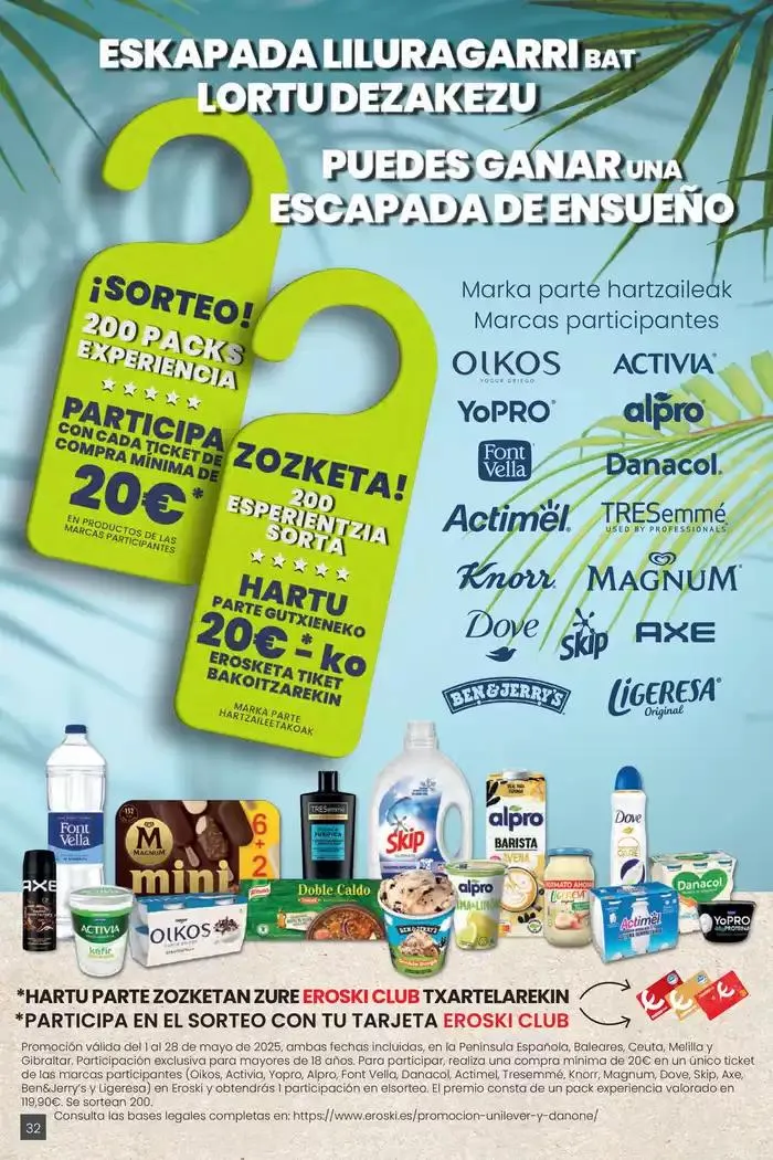 Catálogo de AUKERA OFERTA HIPERMERKATUAK EROSKI 15 de mayo al 27 de mayo 2025 - Página 32
