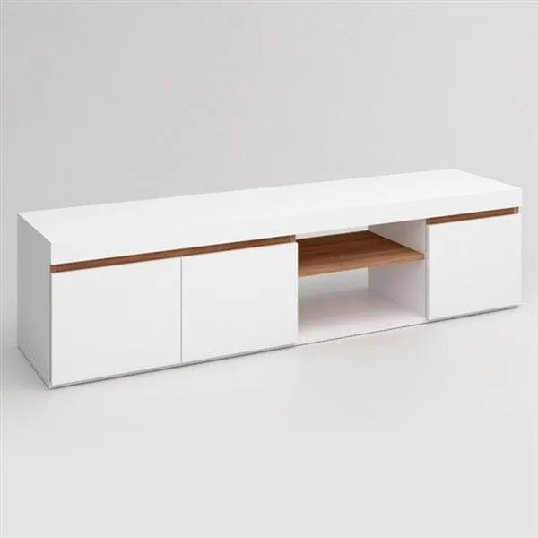 Módulo para TV Elis 3 puertas + hueco blanco mate/naturale 160x40,5cm