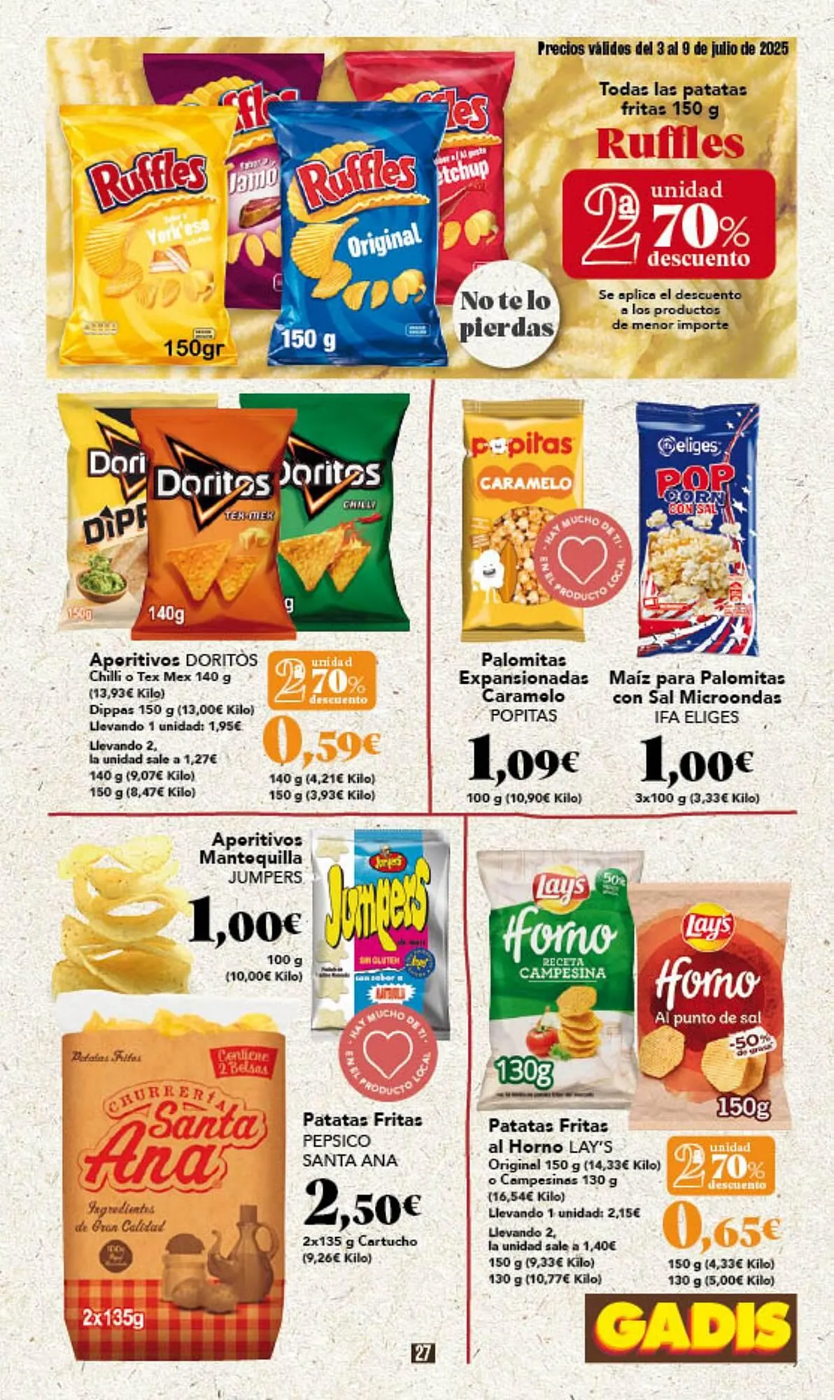 Catálogo de Folleto Gadis 3 de julio al 9 de julio 2025 - Página 27