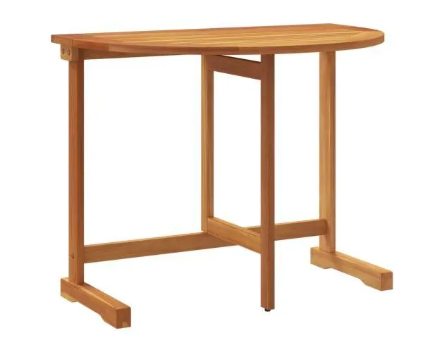 vidaXL mesa de balcón plegable madera maciza de acacia 90x60x72 cm