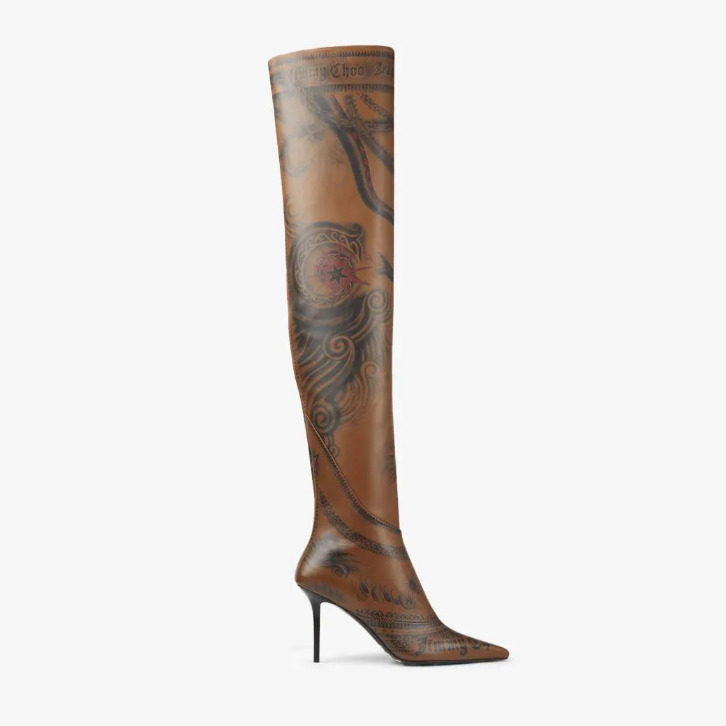 Jimmy Choo / Jean Paul Gaultier Over The Knee Boot 90