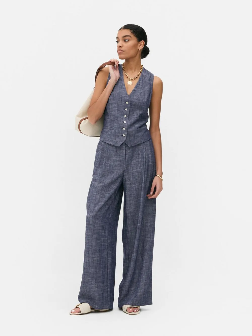 Gilet effetto denim Paula Echevarría