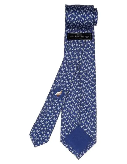 Corbata jirafas Azul/azul