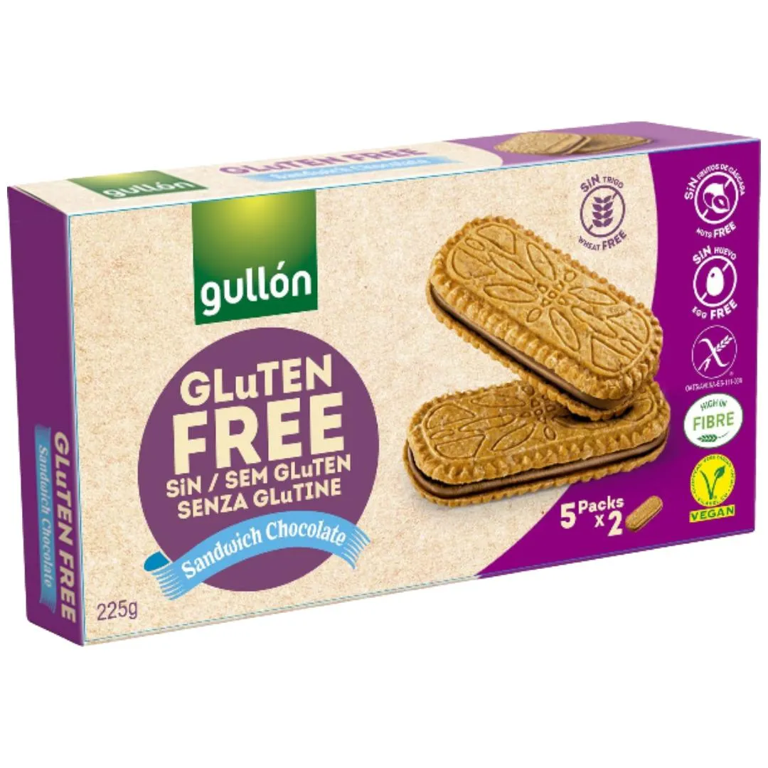 GALLETA RELLENA CHOCO S/GLUTEN 225G