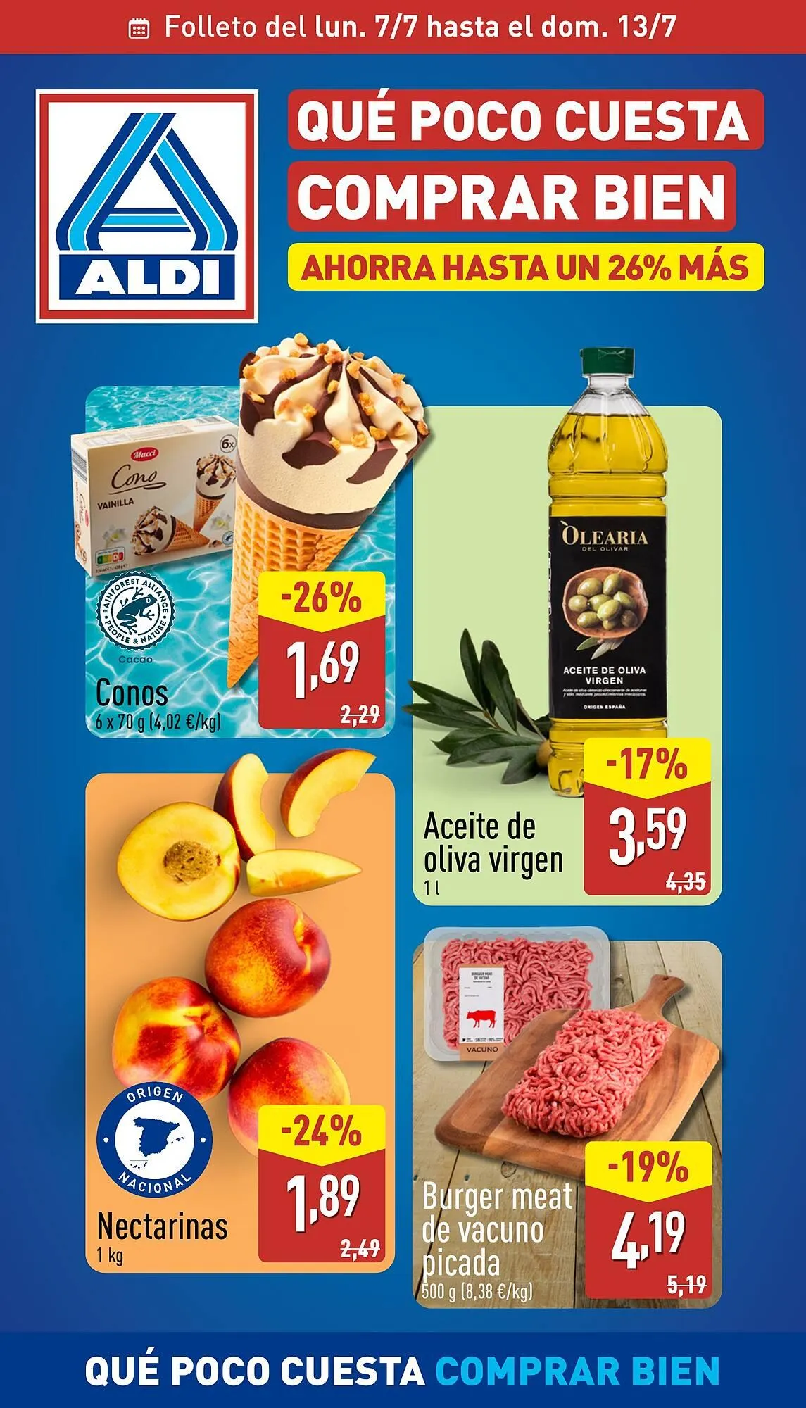 Catálogo de Folleto ALDI 7 de julio al 13 de julio 2025 - Página 1