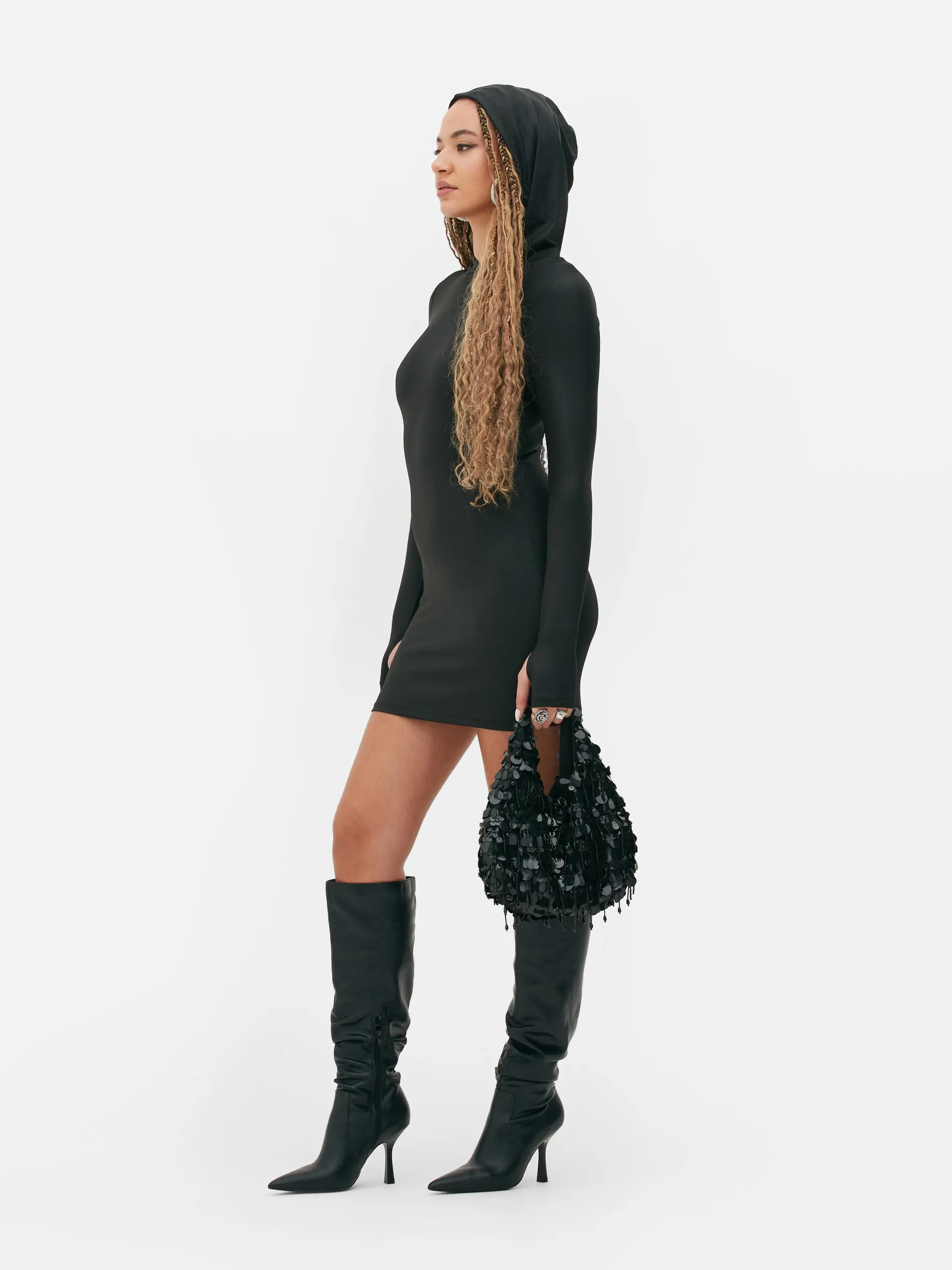 Mini-jurk met capuchon Rita Ora