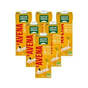 Pack 6 x Bebida de Avena BIO NaturGreen 1 L